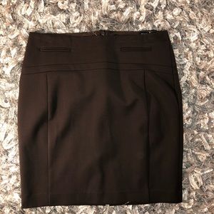 Express Chocolate Brown Mini Pencil Skirt Size 6